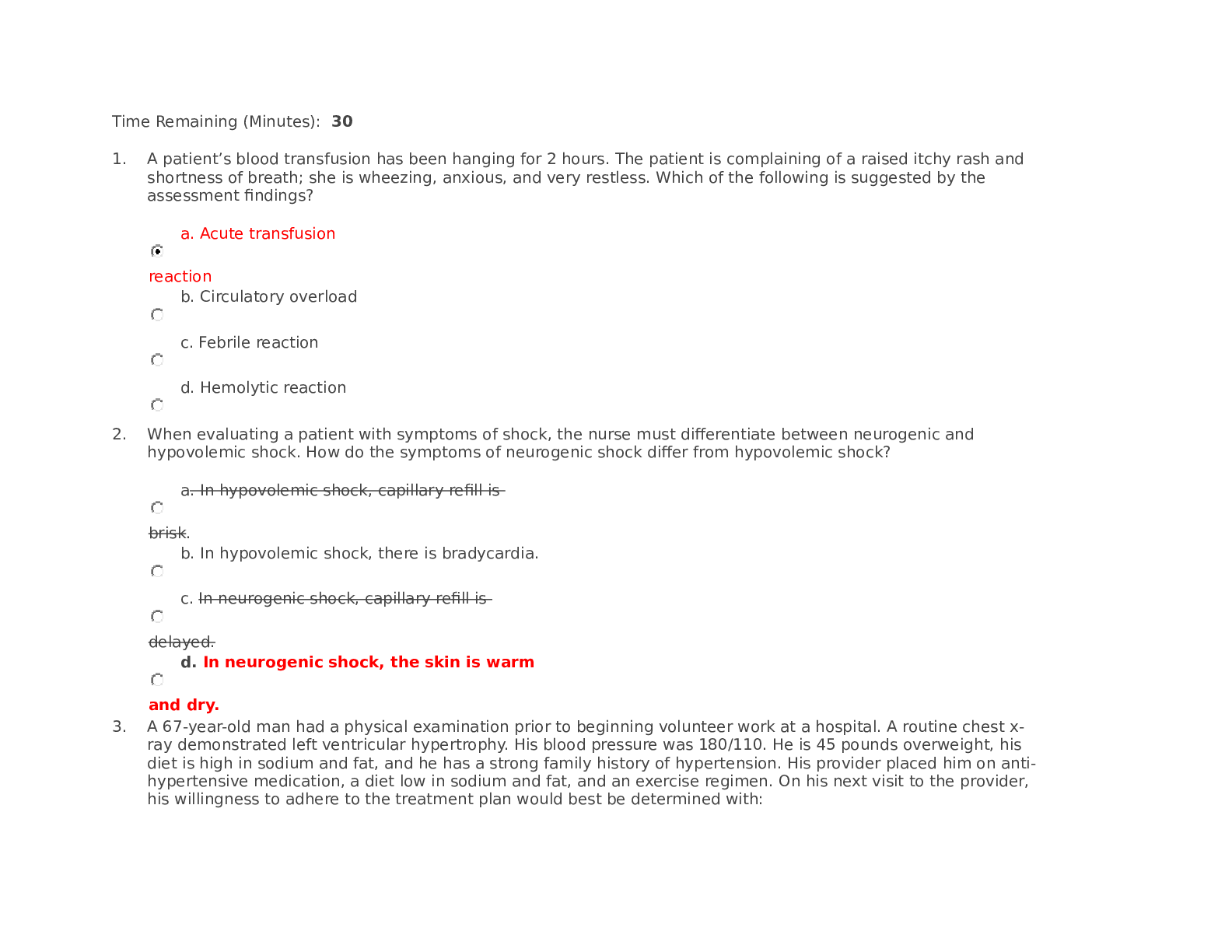 Preview image for NUR 3125 MS EXAM - QUESTIONS AND ANSWERS. LATEST 2023
